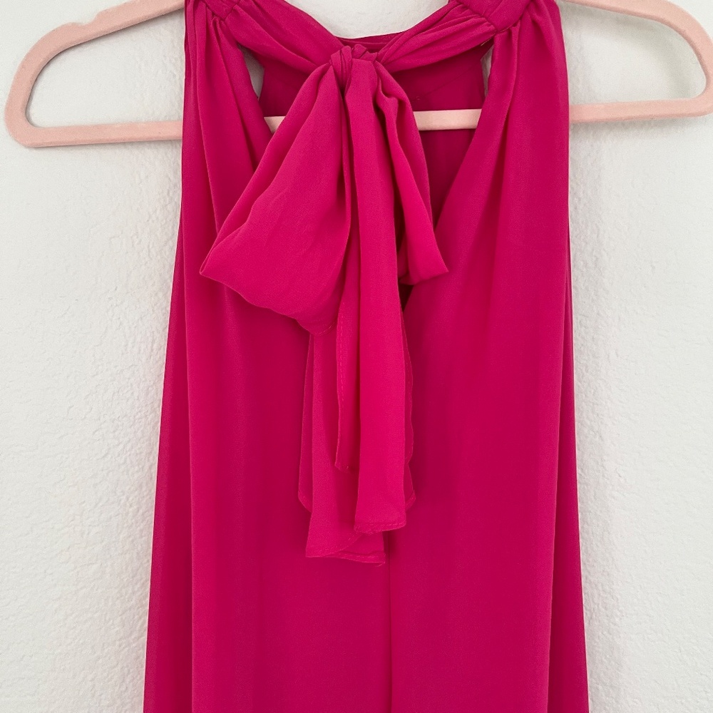 Vince Camuto Flowy, Wife Leg, Pink Jumpsuit, Size Small - Picture 5 of 7